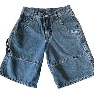 Wrangler Blue Relaxed Fit Denim Shorts kids 8 reg